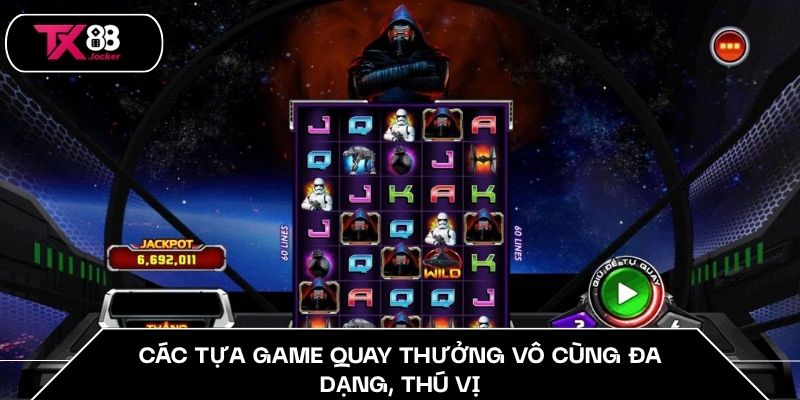 Nổ Hũ TX88 - Thả Ga Săn Jackpot Cực Khủng Lên Đến 100 Tỷ 3 Các tựa game quay thưởng vô cùng đa dạng, thú vị
